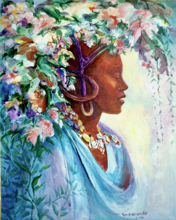 African Flowers Painting by Reba Dickerson-Hill - Fine Art America