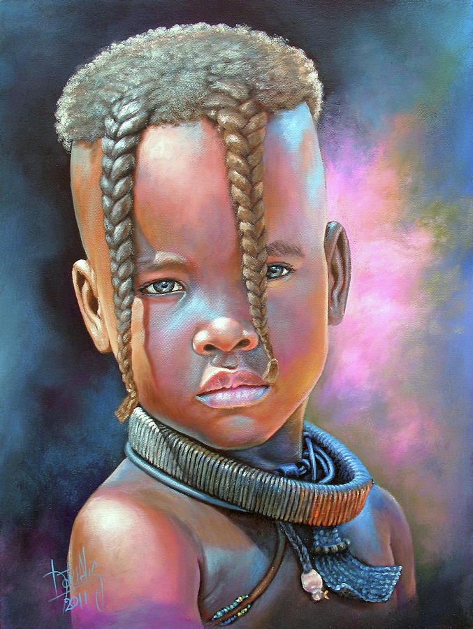 paintings of african children