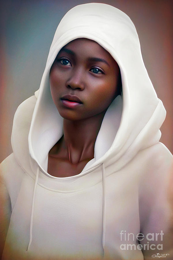 African Girl Digital Art by Jutta Maria Pusl