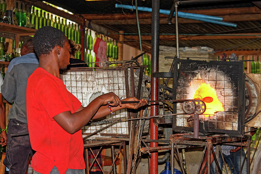 African Glass Blower Photograph by Sally Weigand | Fine Art America