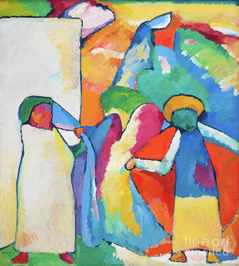 African Improvisation 6 1909 Painting by Wassily Kandinsky