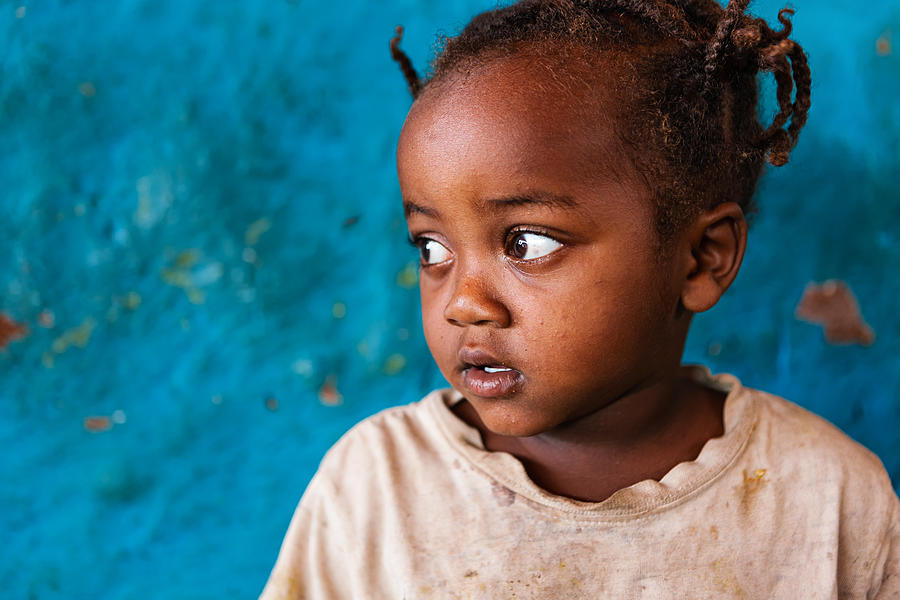 African little girl, Ethiopia, East Africa Photograph by Bartosz Hadyniak