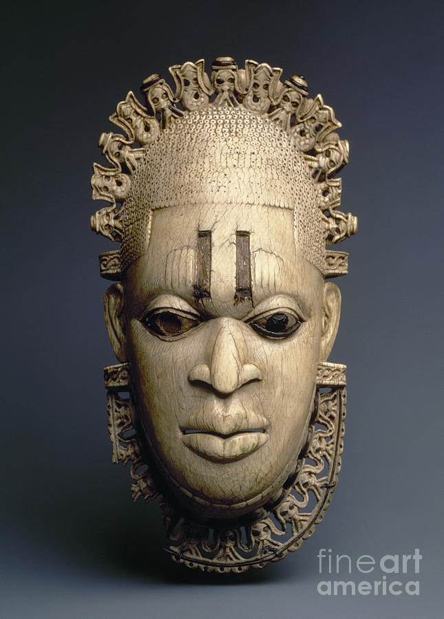 African Mask, Nigeria Sculpture by Granger