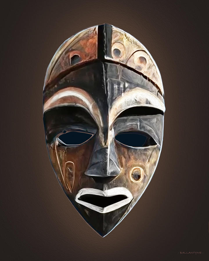 African Masks #2 Digital Art by Peter Ballantyne - Fine Art America