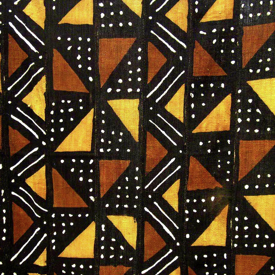 African Mudcloth Geometric Print Digital Art by Everett Spruill