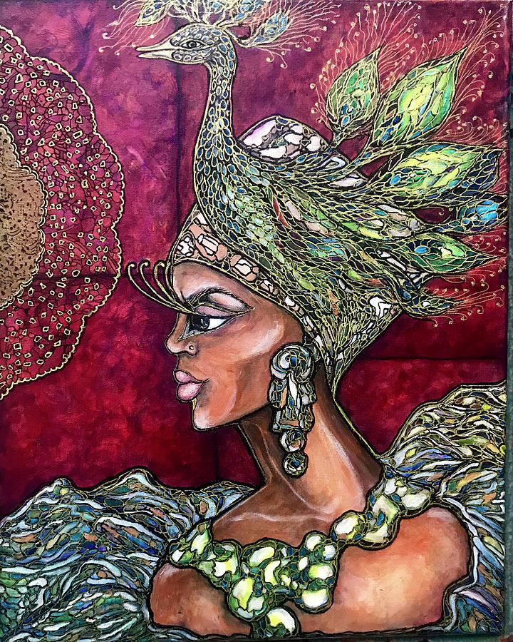 African Princess Painting by Rae Chichilnitsky