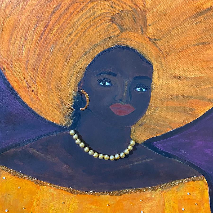 African Queen Painting By Osomhi Odjemu Fine Art America