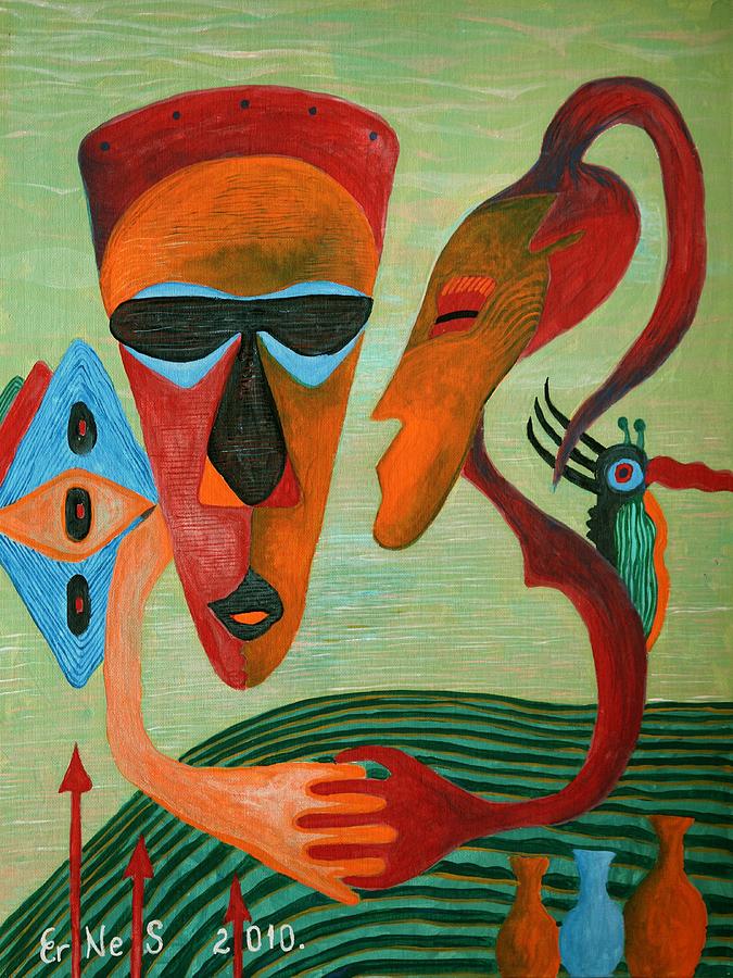 African Romance II Painting by Nenad Stojanovic - Fine Art America