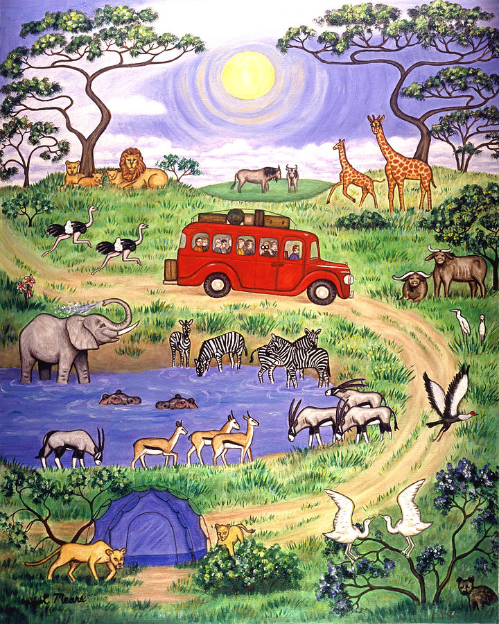 Landscape Painting - African Safari Two by Linda Mears