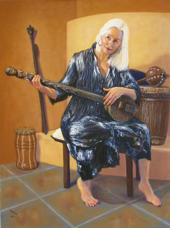 African Strings #7 Painting by Donelli  DiMaria