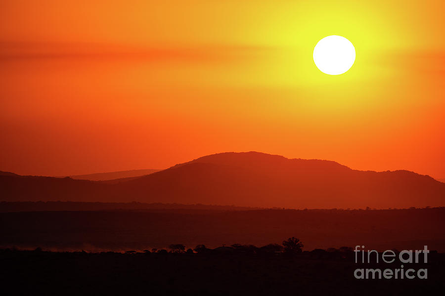 African Sunset Photograph