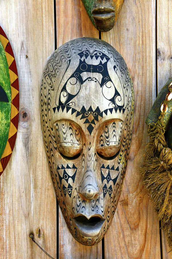 African tribal mask #5 Photograph by David Lee Thompson