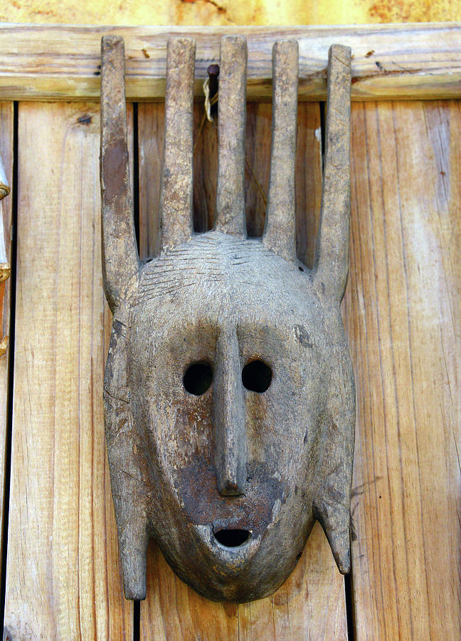 African tribal mask #7 Photograph by David Lee Thompson