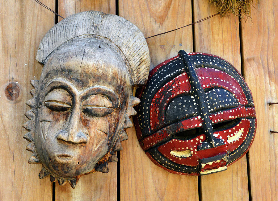 African tribal masks #9 Photograph by David Lee Thompson