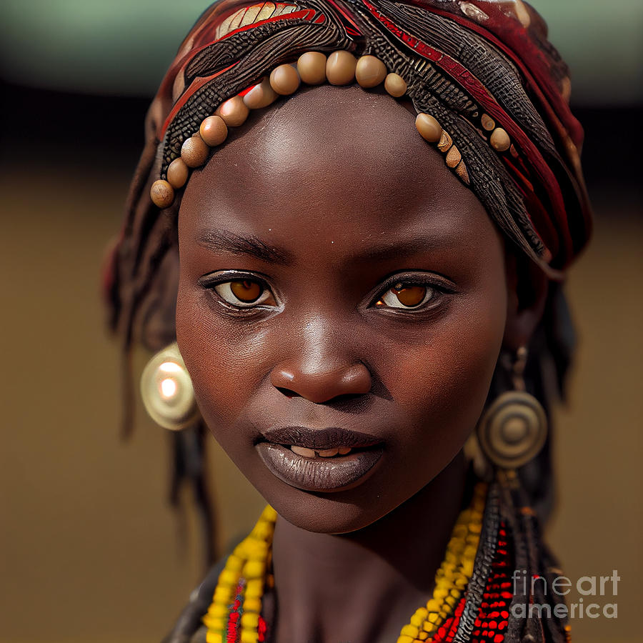 African very realistic very detailed hyper rea by Asar Studios Digital ...