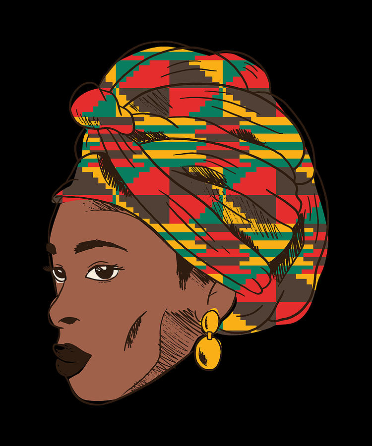 African Woman Africa Woman Motif Picture Digital Art by Manuel ...