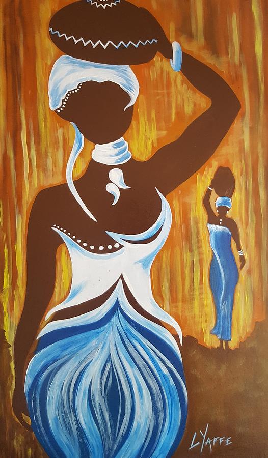 African Woman Painting by Loraine Yaffe