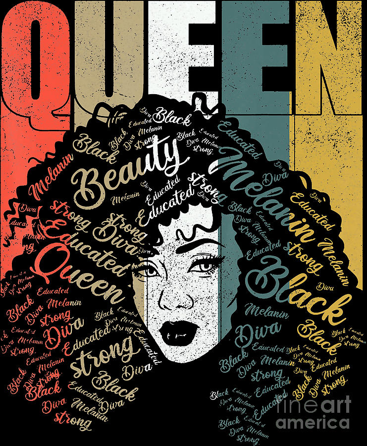 Afro Queen PNG for Sublimation, Black Queen, Afro, Afro Lady, Afro Woman,  Black Pride instant downlo by Tu Hoang