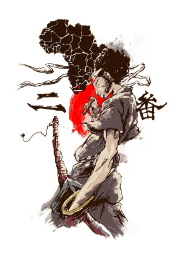 Afro - Characters & Art - Afro Samurai  Samurai art, Afro samurai, Samurai  artwork