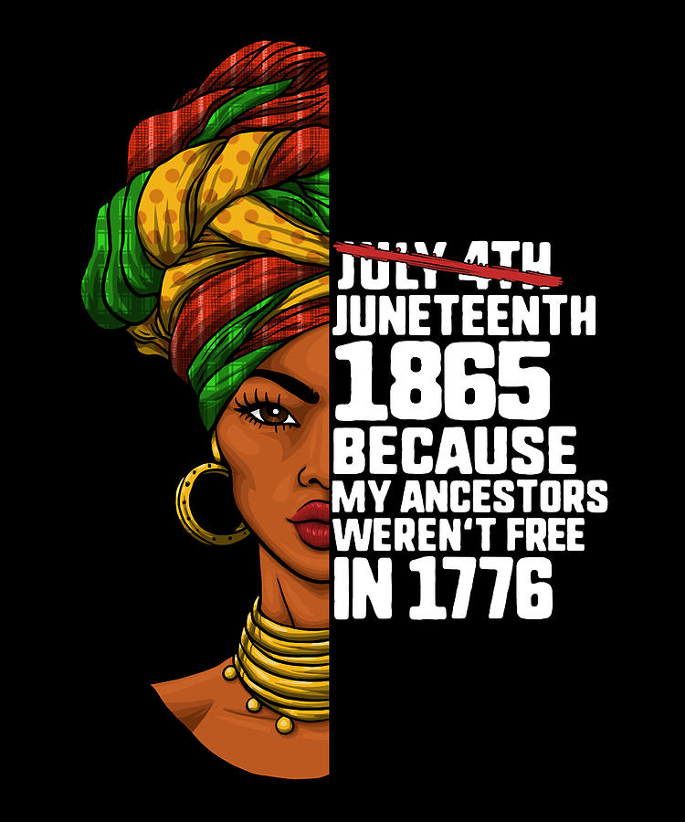 Afro Woman Juneteenth Day Digital Art by Dastay Store - Fine Art America