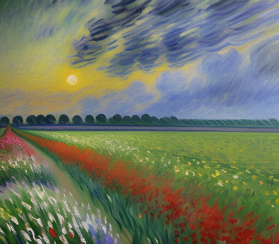 After A Spring Storm  Painting by Ally White