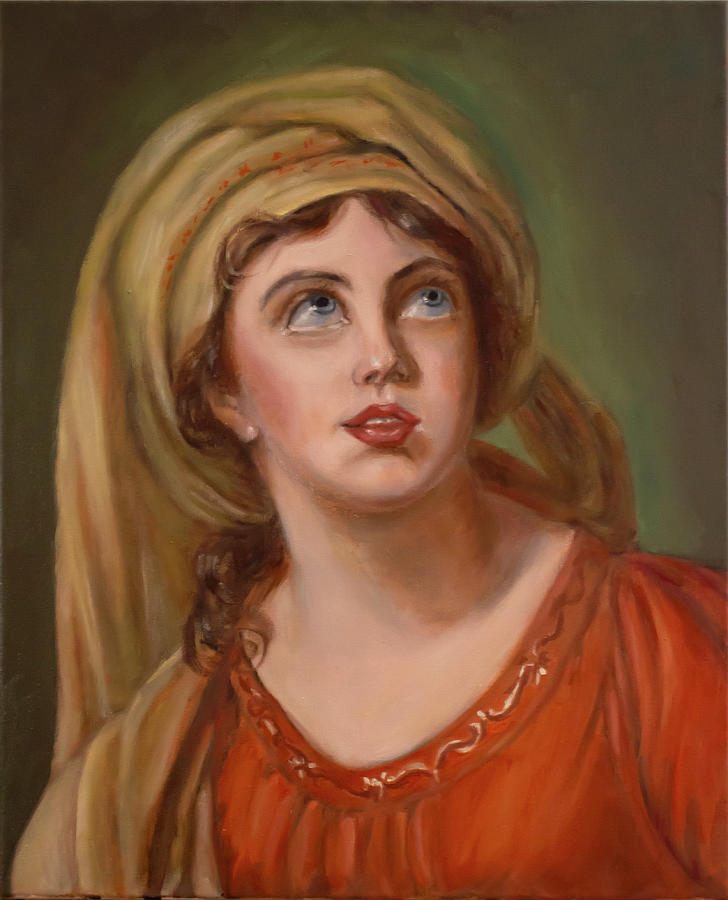 After Elizabeth Vigee Lebrun - Lady Hamilton Painting