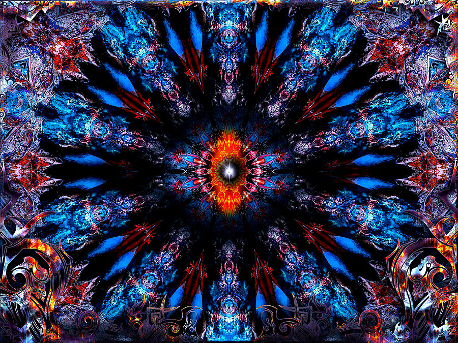 Abstract Digital Art - After Midnight by Michael Damiani