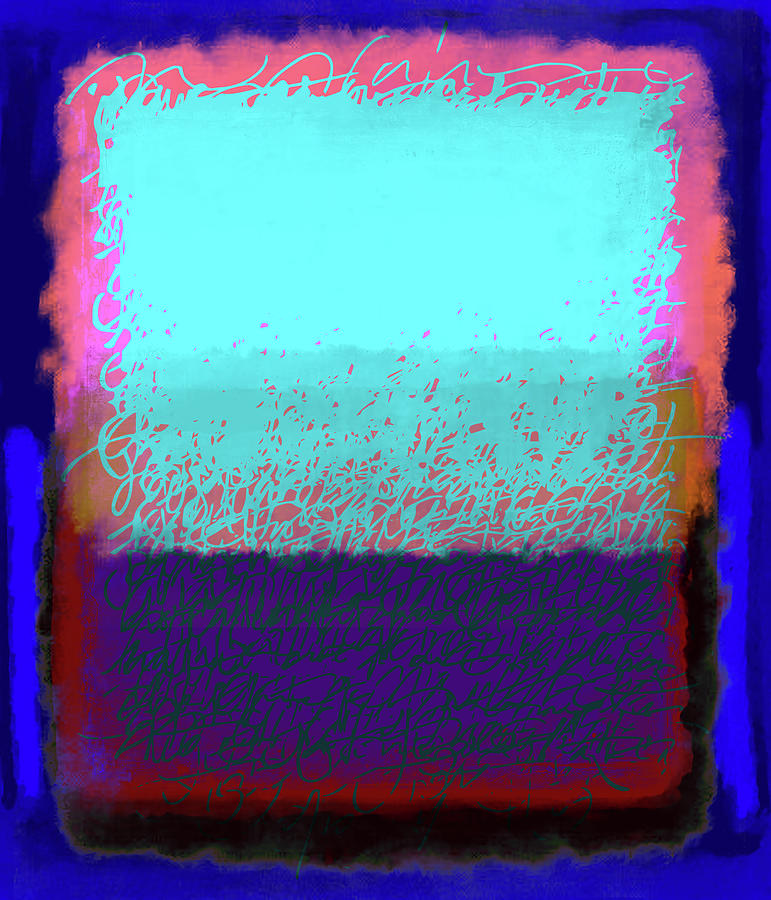 Abstract Digital Art - After Rothko Blue by Gary Grayson