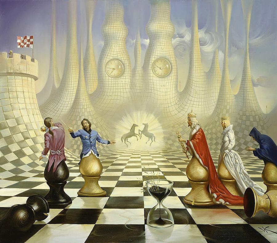 Dali & Anatoliy Karpov (chess champion), NY, 1979  Historia del ajedrez,  Salvador dalí, Ajedrecistas