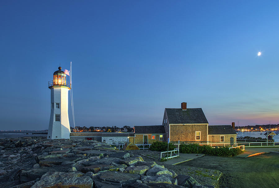 After Sunset at Scituate Lighthouse Photograph by Juergen Roth
