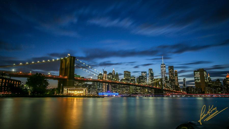 After Sunset at the Brooklyn Bridge by John King After Sunset at the Brooklyn Bridge by John King