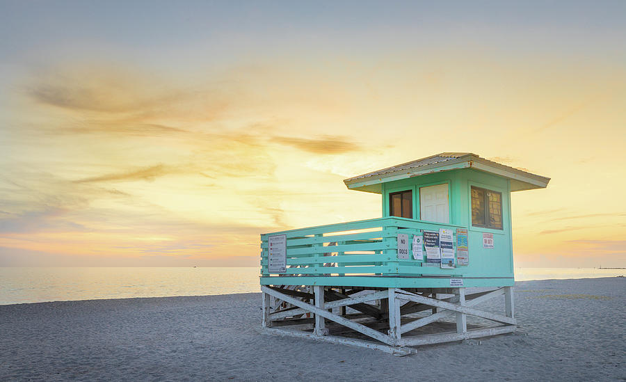 After Sunset At Venice Beach, Florida Photograph by Jordan Hill