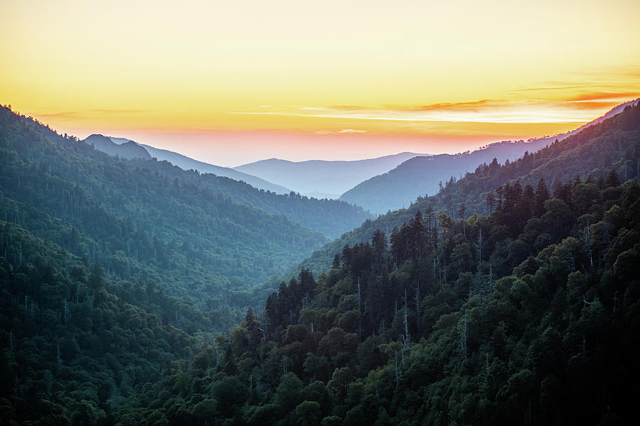 After Sunset in the Smokies Photograph by Cris Ritchie