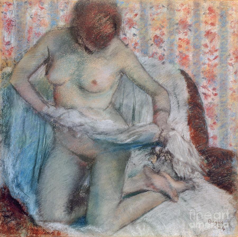 After the Bath, 1884 pastel on paper Pastel by Edgar Degas