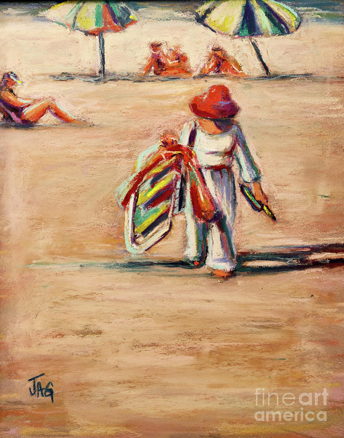 After The Beach Painting by Joyce Guariglia