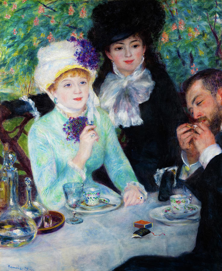 Pierre Auguste Renoir Painting - After the Luncheon, 1879 by Auguste Renoir