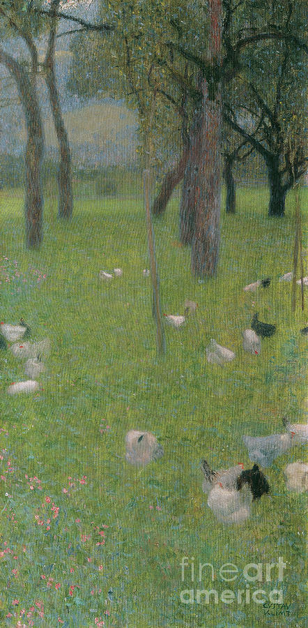 After the rain, 1899 by Klimt Painting by Gustav Klimt