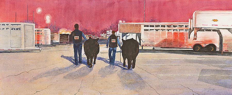 After The Show Painting by John Glass