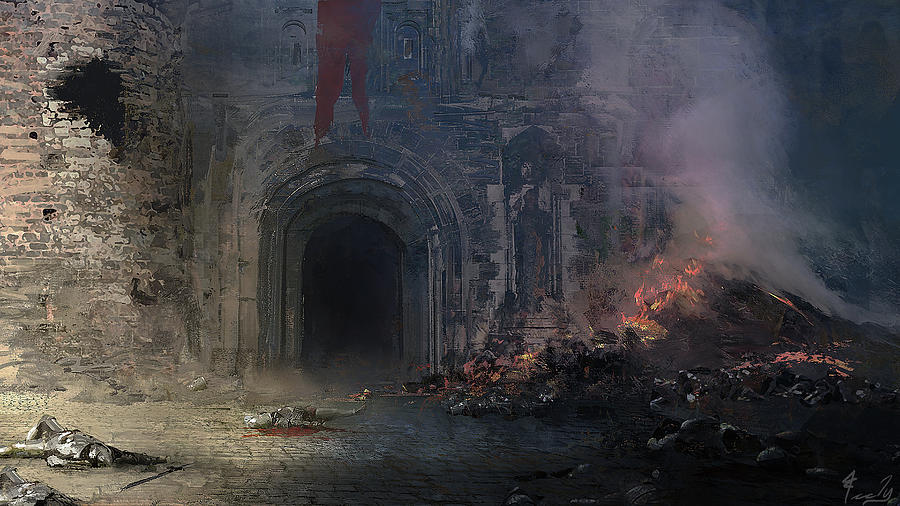After the Siege  Painting by Joseph Feely