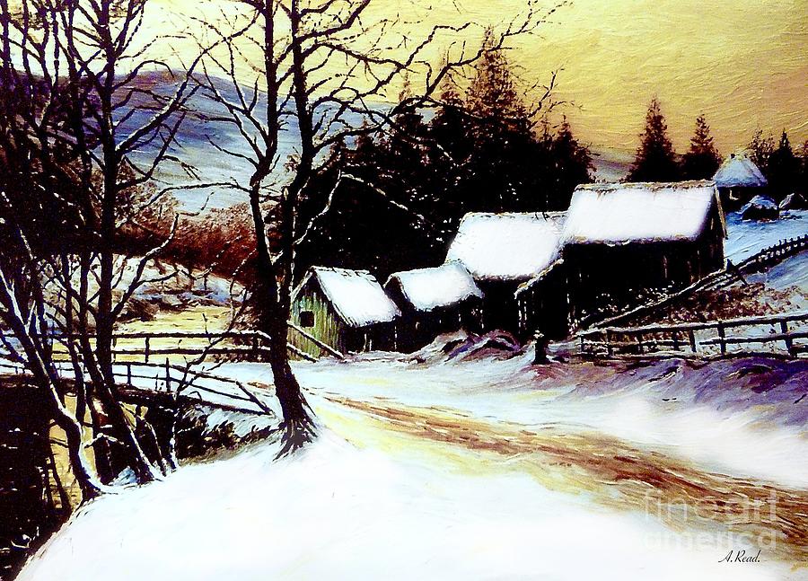 After The Snow Edit 2 Painting