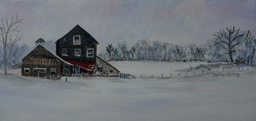 Barn Painting - After The Snow by Julie Brugh Riffey
