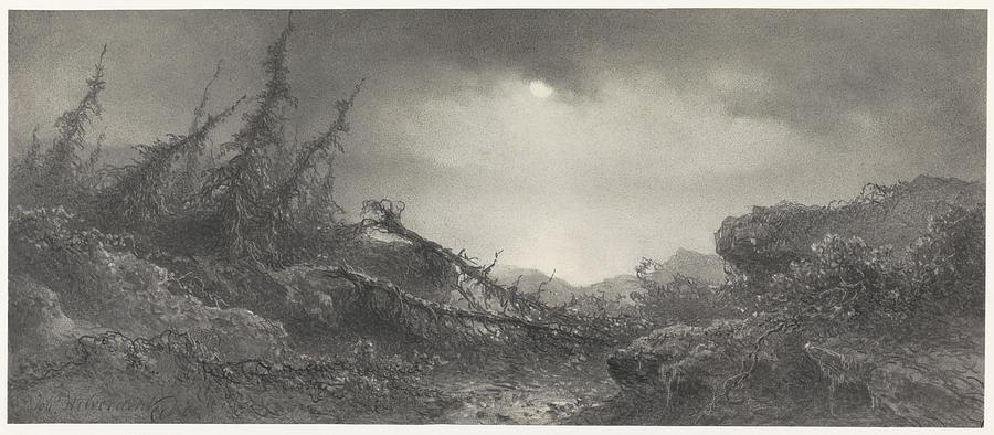 After the Storm, Johannes Hilverdink, 1870 Painting by MotionAge Designs