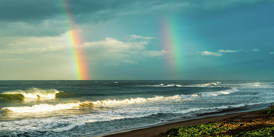 After the Storm Rainbows from Mazatlan Mexico Photograph by Tommy Farnsworth