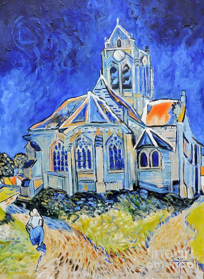 after Vincent Van Gogh Painting by Jodie Marie Anne Richardson Traugott          aka jm-ART