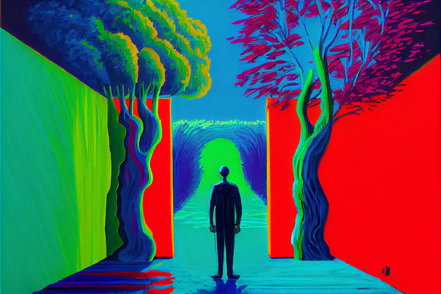 Afterlife  In  The  Style  Of  David  Hockney  Oil  Pai  3353b0439c  5e67  645972  043cad  C3925ac2b Painting