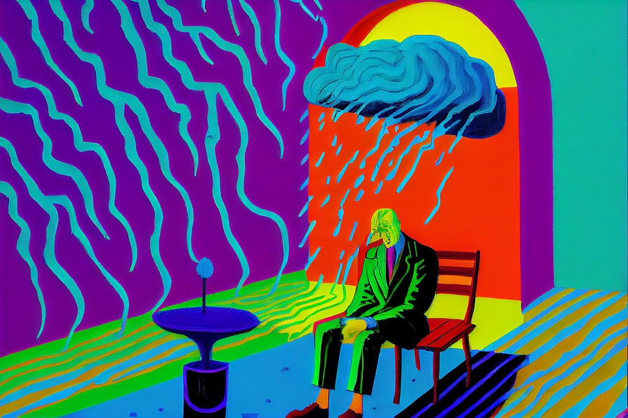 Afterlife  In  The  Style  Of  David  Hockney  Oil  Pai  E357603f  6a95  645af3  9b043645563  259990 Painting