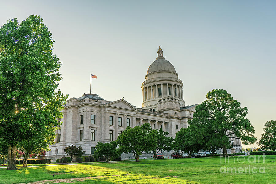 Afternoon at the Capitol Little Rock Photograph by Scott Pellegrin