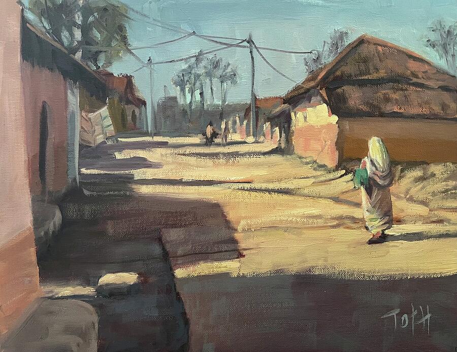 Afternoon Chores Painting by Laura Toth