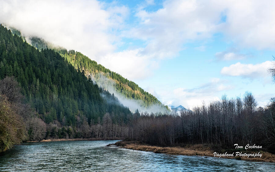Afternoon Fog Above Skagit River Photograph by Tom Cochran