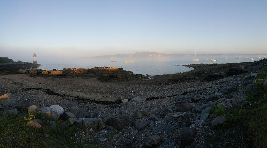 Afternoon Fog on Salem Harbor Photograph by Jeff Folger